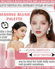 Blush Stick for Cheeks,Face Matte Contour Blush Makeup,Buildable Shimmer Facial Cheek Blusher Shades,Blendable Cosmetic Makeup Blush 01