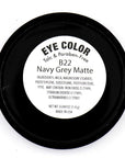 Navy Blue Grey Gray Silver Matte Opaque Vegan Pressed Powder Single Eyeshadow; Talc, Paraben & Cruelty Free