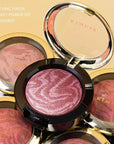 KIMUSE Baked Blush, Lighting Glow Marbleized Blush Powder Face