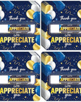 30 Pack Thank You Lip Balm Gifts Bulk, Blue Gold Moisturizing Nourishing Lip Balm Gifts, Appreciation Party Favor for Women Man Coworker Employee We Appreciate You Baby Shower Birthday Party Supplies