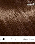 Clairol ColorStrong Permanent Zero Ammonia Hair Dye, 6.0 Light Brown - Roma Hair Color, Pack of 1