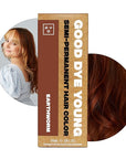 Good Dye Young Semi-Permanent Hair Color, Vegan and Cruelty-Free Brown Hair Dye, Last up to 24 Washes, Non-Damaging Conditioning Hair Color (5FL OZ, Earthworm)