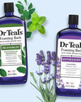 Dr Teal's Foaming Bath with Pure Epsom Salt, Lavender & Eucalyptus, 34 fl oz (Pack of 2)