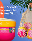 NATURE WELL Ultra-Rich Firming & Tightening Cheeky Body Cream, Promotes Deep Hydration, Fast Absorbing, Scents of Pistachio Cream, Almond Blossom, Brazil Nut, Cupuacu, Coconut, & Salted Caramel, 10 Oz