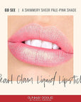 Runway Rogue Pearl Glam Long Wear Shimmer Liquid Lipstick, Metallic Light-Pink Lipstick with Gold and Rose Shimmer, ‘Go See’