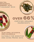 Beauty by Earth Clean Face Wash - USA Made with Organic & Natural Ingredients, Non-Toxic Facial Cleanser