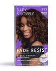 SoftSheen-Carson Dark and Lovely Fade Resist Rich Conditioning Hair Color, Permanent Hair Color, Up To 100 percent Gray Coverage, Brilliant Shine with Argan Oil and Vitamin E, Brown Sable