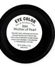 Mother of Pearl Frosted White 100 Pure Ivory Nude Beige Shimmer Pressed Powder Single Vegan Eyeshadow; Talc, Paraben & Cruelty Free