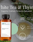 White Tea & Thyme Aroma Oil, Essential Oils Blend for Diffusers & Scent Machines, Rose Petals, Thyme & Balsam, Aromatherapy, Cold Air Diffuser Compatible, 300 mL