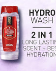 Old Spice Moisturizing Body Wash for Men, Hydro Wash, 2-in-1 Long Lasting Scent & Deep Hydration, 24/7 Shower Fresh, Swagger Scent, 21 oz (Pack of 2)