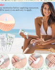 72 Pcs Mini Sunscreen Bulk for Summer Party Wedding SPF 30 Water Resistant Sunscreen Lotion Bulk 1oz Travel Size for Thank You Gifts Summer Party Wedding Supplies(Eucalyptus)