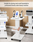 Esthetician Cart with Wheels and 2 Trays, 4 Tier Salon and Spa Equipment Trolley Carts, Beauty Machine Trolley, Load 135lbs