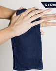 Utopia Towels 24 Pack Cotton Washcloths Set - 100% Ring Spun Cotton, Premium Quality Flannel Face Cloths, Highly Absorbent and Soft Feel Fingertip Towels (Navy)
