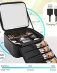Relavel makeup train case with