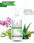 Wild Naturals 100% Pure Aloe Vera Gel with Manuka Honey – Organic Gel for Sunburn Relief, Acne, Scars & Dry Scalp – Moisturizing Gel for Face, Hair & Body
