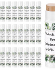 24 Pcs Mini Sunscreen Stick Bulk for Summer Wedding SPF 30 Face Sunscreen Stick Water Resistant Light Skin Tone Sun Block Stick for Thank You Gifts Adults Travel Wedding Party Supplies(Leaf Style)