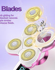 Electric Razors for Women Legs Travel : Rechargeable Waterproof Razor Trimmer for Womens - Dry Wet Electric Shaver for Women - Pro Portable Personal Body Shaver