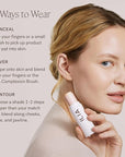 ILIA - Skin Rewind Complexion Stick - Foundation + Concealer + Skincare | Non-Toxic, Vegan, Cruelty-Free, Clean Makeup (5C - Pine, 0.35 oz | 10 g)