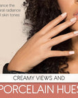 Ardell Nail Addict Naked Porcelain, Press On Nails Short Square Oval Shape, Nail Kit, 1-Pack