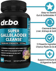 Gallbladder Supplements Cleanse Formula Support - Keto Digestive Enzymes with Ox Bile Supplement, Chanca Piedra & Betaine HCL - Gallstone Dissolver Kidney Liver Gall Bladder Flush Detox Stone Breaker