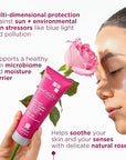Andalou Naturals Daily Shade Face Sunscreen, 1000 Roses, SPF 30 Mineral Sunscreen with Zinc Oxide, Skin Barrier Defense + Broad Spectrum Protection, Gentle & Soothing, for Sensitive Skin - 2.7 Fl Oz