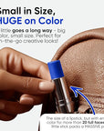 Blue Squid PRO Blue Face Paint Stick - Waterproof Blue Body Paint for Skin Adults & Kids Eye Black Baseball, Eyeblack Softball - Hypoallergenic Twist-Up Non-Toxic Makeup Stick for Cosplay, Sports, SFX