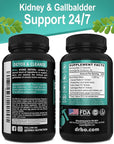 Stone Breaker Chanca Piedra Capsules - Stone Detox for Kidney Cleanse Detox, Gallbladder Formula with Hydrangea Root - Natural Gallstones Kidney Stones Dissolver Gallbladder Flush Pills - 60 Capsules