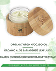 Shir Organic Avocado Moisturizer, 24-Hour Hydrating Face Cream Infused with Vitamins A, B, D, and E for Nourished Skin, Pure Face Moisturizer Cream(50ml)