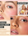 4PCS Liquid Blush,Soft Lightweight Cream Face Blush,Moisturizing Long & Eye