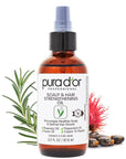 PURA D'OR 3.3 Oz Scalp & Hair Strengthening Oil - Supports Optimal Growth, Reduce Breakage, Nourish Roots for Healthier, Fuller, Thicker Hair - Rosemary, Castor & Peppermint Oil for Stronger Strands