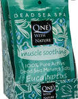 Muscle Soothing, 100% Pure Active Dead Sea Mineral Salts, Eucalyptus, for Eczema, Psoriasis and All Skin Types, Natural, Therapeutic, 2.5 Oz (Pack of 6)…