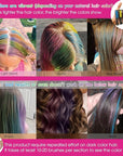 New Hair Chalk Comb Temporary DIY Hair Color for girls kids age 4 5 6 7 8 9 10 Washable Hair Chalk for Children's Day Birthday Cosplay (Blue, Yellow, Purple, Red, Green, Pink)