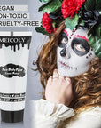 MEICOLY Cream Moonlight White Face Body Paint,2.37Oz Large Tube Water Based Full Body Paint for Adults and Kids,Professional Face Paint for Halloween Stage SFX Special Effects Cosplay Makeup
