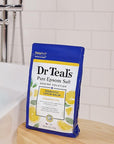 Dr Teal's Pure Epsom Salt, Prebiotic Lemon Balm & Essential Oil, 3 lbs (Pack of 4)
