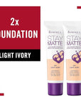 Rimmel, Stay Matte Foundation, Light Ivory 2 count of 1)