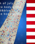 MEICOLY Blue Face Body Glitter,Halloween Face Glitter Gel,Festival Rave Accessories,Patriotic Veterans Day Independence Day 4th of July Pride Face Paint Makeup,Sparkling Mermaid Body Glitter for Women