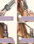 INFINITIPRO by CONAIR Curl Secret Automatic Curling Iron - 1 1/4-inch Barrel - Hair Curler for All Hair Types and Medium to Long Hair Lengths - Dual Voltage for Worldwide Travel