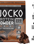 Jocko Mölk Whey Protein Powder 22g Protein - Sugar Free Monk Fruit Blend - Muscle Recovery & Growth, Packaging May Vary (31 Servings, Chocolate Milkshake)