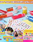 Jcoos Lip Gloss Making Kit, 73PCS Fun Make Your Own Lip Gloss Kit Kids, Beginner, Lipgloss Sets for Girls, DIY Lipstick Set, Moisturizing Lip Oil Base, Gifts for Tween Girls, Teens, Daughters, Women