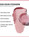 Oulac Pink Cream Eyeshadow also for Highlighter Large Capacity Highly Pigmented Eye Shadow Waterproof &Long Lasting with Moisturizing Formula, Shimmer Glitter Eye Makeup. 6g.(18)