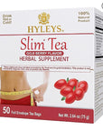 Hyleys Slim Tea Weight Loss Herbal Supplement with Goji Berry - Cleanse and Detox - 50 Tea Bags (6 Pack)