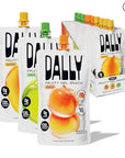 Dally Drinkable Konjac Jelly Variety Pack (10 Pouches) – 10-Calorie, Zero Sugar Korean Fruit Snack – Mango, Peach & Apple Flavors – Prebiotics & Postbiotics for Skin, Immune & Weight Management