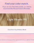 eSalon Permanent Hair Color & Hair Dye Complete Kit - Light Blonde - Personal Colorist Kit for Up To 100% Gray Coverage for All Hair Types - Professional-Grade Ammonia-Free Hair Dye