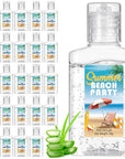 24 Pcs Mini Aloe Vera Gel 1oz Soothing Moisture Aloe Gel Travel Size Aloe Vera Gel Moisturizing Face Skin Aloe Vera Gel Bulk for Thank You Gifts Summer Beach Wedding Party Supplies (Beach)