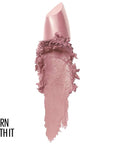 Maybelline Color Sensational Lipstick, Lip Makeup, Cream Finish, Hydrating Lipstick, Born With It, Nude Pink ,1 Count