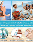 6 Pcs Wedding Sunscreen Bulk Travel Size Sunscreen SPF 50 Mini Sunscreen with Zinc Oxide Titanium Dioxide for Wedding Party Gifts(Summer Vacation)