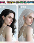 Temporary Hair Color Spray for Adults & Kids - Instant Silver White Dye Alternative | Non-Sticky, Washable & Gentle Formula | Party, Halloween, Costume Makeup (150 ml)