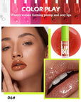 Lip Oil Lip Glaze-1Pcs Hydrating Red Lip Glow Oil,Shiny Transparent Tint Lip Gloss Plumping,Long Lasting Non-sticky Clear Glow Reviver Lip Care,Thanksgiving Oil Makeup Gift for Women Girl-06#