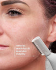 SPA SCIENCES - SIMA Patented Dermaplane Razor for Women Face – Painless 2-in-1 Facial Exfoliation & Peach Fuzz Hair Removal – Anti-Aging – 3 Speeds – Rechargeable – 21 Weeks Treatment