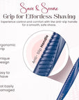 Dermaplane Razor, Eyebrow Razor & Peach Fuzz Remover, Micro-Pitch Facial Razors for Men & Women, Dermaplaning tool for Sensitive Skin Exfoliation with Protective Cover, Red, White, Blue (3-pack)